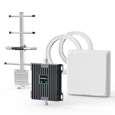 ANYCALL Amplificatore Segnale Cellulare per Banda 8/20, Ripetitore 2G 3G 4G LTE GSM, Disponibile per Tutti Gli Operatori Italia, Ripetitore Segnale Cellulare per Casa/Seminterrato/Rurale