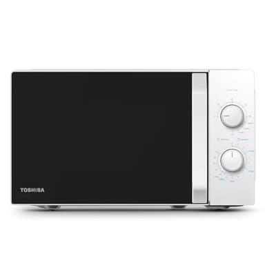 Toshiba MW2-MG20P(WH) 3-in-1 Forno Microonde Grill Combinato, 20 L, 5 Livelli di Potenza Regolabili, Timer, 800 W, Grill 1000 W, Bianco