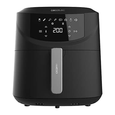 Cecotec Friggitrice ad Aria Cecofry Absolute 7600. Air Fryer 2000 W, Capacità 7,6 L, Digitale e Compatta, Tecnologia PerfectCook, Temperatura e Tempo Regolabili 80-200 °C, Pannello Touch, 8 Modalità