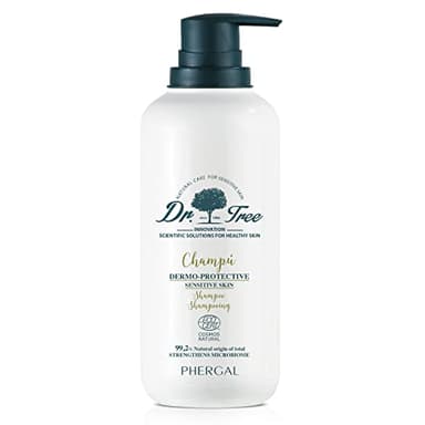 Dr. Tree | Shampoo Dermoprotettivo Cuoio Capelluto Sensibile | Ipoallergenico, Lucentezza, Forza | Flacone Airless | Senza Solfati SLE, SLS, Parabeni, Siliconi | Ingredienti Naturali | ECOCERT | 400ml
