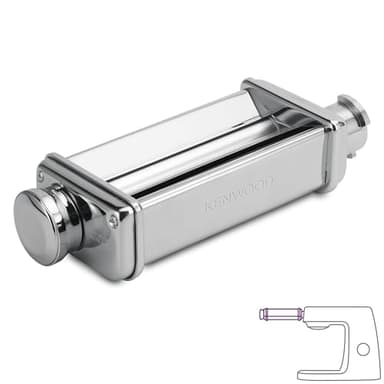 Kenwood KAX980ME Accessorio Sfogliatrice per Impastatrice Planetaria, Adatta per i modelli di impastatrice planetaria Kenwood di nuova generazione serie KCC+KVC+KVL+KMX, Acciaio, Made in Italy