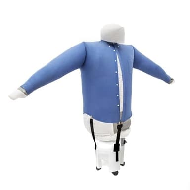 EOLO Stira Camicie SA02 INOX V5 Asciuga Automatico Camicie Camicette Stiratrice Asciugatrice Omino Gonfiabile Ferro Stiro Verticale Robot 4 Ruote 2 Programmi Made in Italy Garanzia 5 Anni A++