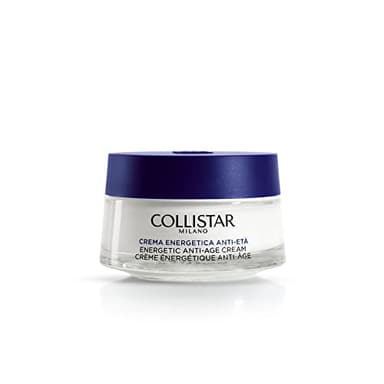 Collistar Crema Energetica Anti-Età per Viso e Collo, Azione antirughe, idratante e di rinnovo cellulare, Con estratto di uva rossa Aglianico, contrasta radicali liberi, 50 ml