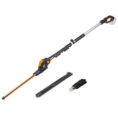 Tagliasiepi con asta telescopica 20 V max. WORX | PowerShare | WG252E.9 | Non include batteria o caricabatterie | 45 cm di pettine | altezza di taglio 3,6 metri | Cinghia regolabile