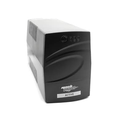 Mach Power Gruppo di continuità per PC - UPS line interactive 600VA/290W, stabilizzatore AVR, 1 batteria 12V/4,5Ah, 2 uscite Schuko/Ita, 1 Porta USB UPS-LIT60P (600VA/290W)