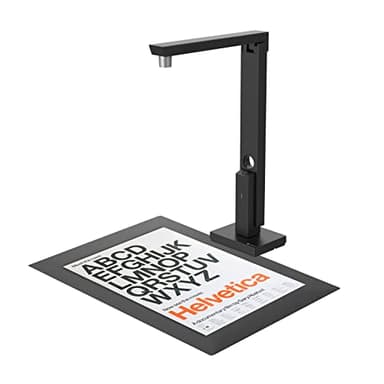 CZUR Lens 1200 Pro Scanner per Documenti Webcam, Telecamera e Visualizzatore di Documenti, Alta Risoluzione da 12MP, Scansione Fino a A4, 330DPI, Multilingue OCR per Windows e macOS