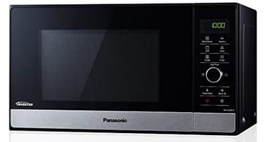 Panasonic Forno a microonde NN-GD38HSGTG con grill (1000 W, vaporiera, forno a microonde combinato, padella per pizza, 23 litri) in acciaio inossidabile nero