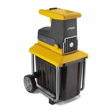 STIGA Biotrituratore Elettrico Bio Silent 2500, Per Triturare Rami e Mantenere il Giardino Pulito e in Ordine, 2500 W, Rullo a 8 Denti