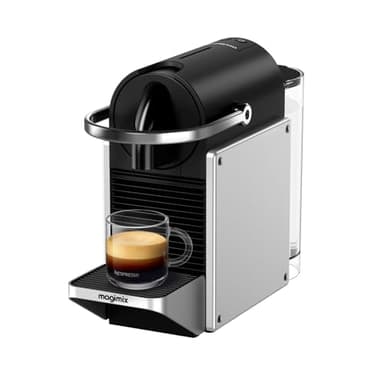 Magimix Macchina da Caffè Nespresso Pixie Grigio Metallo Caffettiera Espresso 11327