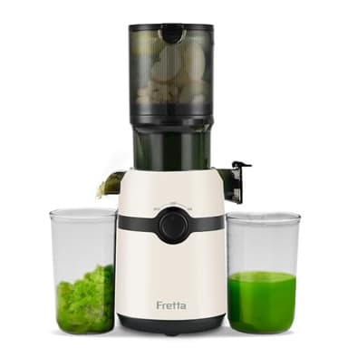 Fretta Estrattore di succo,apertura 108MM e capacità di 1L estrattore frutta e verdura,estrattore a freddo di facile da pulire,senza BPA