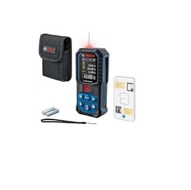 Bosch Professional Distanziometro laser GLM 50-27 C (campo di misura: fino a 50m, robusto, IP65, trasferimento dati tramite Bluetooth, 2 batterie AA, tracolla, sacchetto)