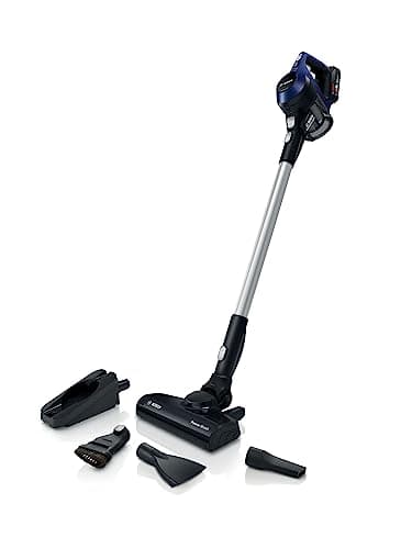 Bosch Unlimited Serie 6, Scopa Elettrica Ricaricabile Senza Fili, Aspirapolvere dal Design Leggero e con Vasta Gamma di Accessori Multisuperficie, Blu, BBS611MAT