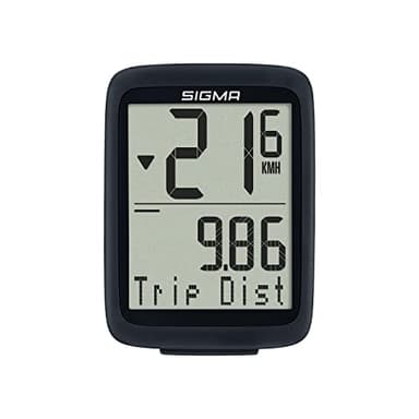 SIGMA Contachilometri Bici Senza Fili BC 8.0 WL Impermeabile Contachilometri Bici con Otto Funzioni come Confronto Della Velocità Grandi Pulsanti, Display Chiaro Ciclocomputer in Sette Lingue