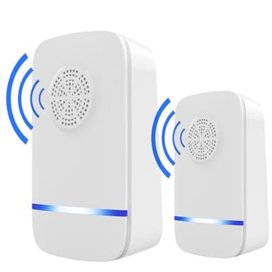 Antizanzare Ultrasuoni, Repellente Zanzare Ultrasuoni, Elettrico Ultrasuoni per Anti Zanzare, Topi, Scarafaggi, Insetti, Ratti, Ragni, Roditori, Mosche, Formiche (Modern)