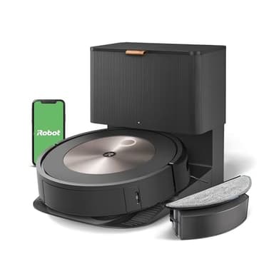 iRobot Roomba Combo j5+, Robot Aspirapolvere Lavapavimenti, Base Autosvuotante, Mappatura Intelligente, Wi-Fi, Rilevamento Ostacoli, 2 Spazzole Multi-Superficie, App e Assistente Vocale, Bronzo