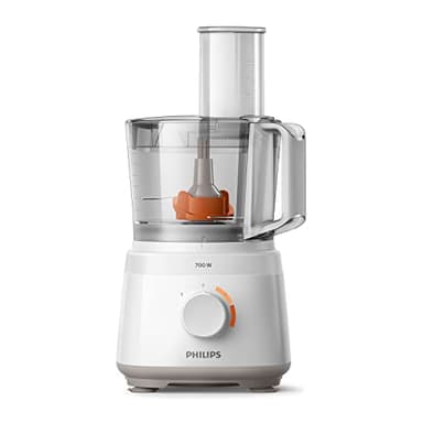 Philips Robot da Cucina Compatto - 700W, 16 Funzioni, Recipiente da 2.1L, Lama in Acciaio Inossidabile (HR7310/00)