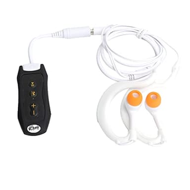 IPX8 Sport Impermeabile Mp3 Per Nuoto, Mp3 Etanche Natation Lettore musicale FM subacqueo durevole con cuffie e clip Broadcast Black4GB Lettore musicale portatile impermeabile 4GB