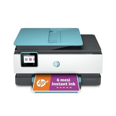 HP OfficeJet Pro 8025e 229W9B, Stampante Multifunzione a Getto d'Inchiostro A4 a Colori, Fronte e Retro Automatico, 20 ppm, Wi-Fi, 6 Mesi di Inchiostro Instant Ink Inclusi, Oasi