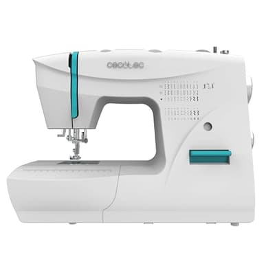 Cecotec Macchina da Cucire 66 Punti BelleCouture 6600. Asola in 4 Tempi, Cambio Rapido del Piedino, Luce LED di Messa, Braccio Libero e Spazio di Archiviazione, Kit Accessori, Livello Intermedio