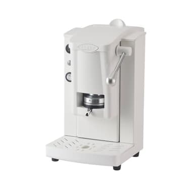 FABER COFFEE MACHINES | Nuovo Modello SLOT KOLOR PLAST | Macchina caffe a cialde ese 44mm | Pressacialda regolabile | Portacialda estraibile calamitato (TOTAL WHITE MILK)