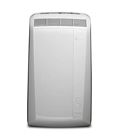 De'Longhi Pinguino Pacn77Eco Climatizzatore Portatile Silenzioso, Timer e Termostato, 3 Livelli, Potenza Frigorifera 8.200 Btu/H, Deumidifica, Maniglie e Rotelle, 2100W, Bianco, 75 x 44.9 x 39.5 cm