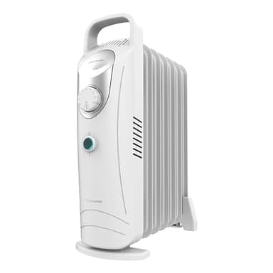 Cecotec Radiatore Ad Olio 7 Moduli Readywarm 700 Space White. 800W, Riscalda Fino A 12M². Tecnologia Warmspace, Protezione Surriscaldamento, Facile Trasporto Con Easygo. Ideale Per Piccoli Ambienti.