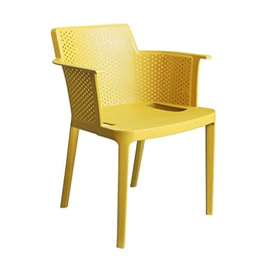 MilaniHome.it - Poltrona in plastica per esterno giardino interno sala da pranzo colorata polipropilene