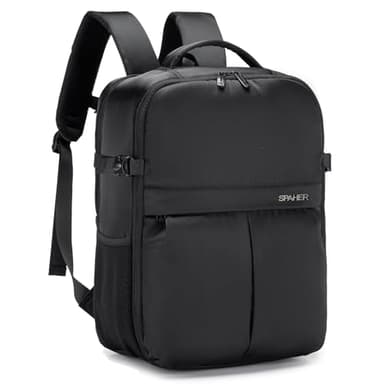 SPAHER Bagaglio a Mano 40x30x20 Wizzair，25L Vueling Zaino Porta PC 15.6 Pollici Zaino da Viaggio Aereo Borse da Cabina per Easyjet Borsa Zainetto Lavoro Impermeabile per Scuola Trekking Lavoro
