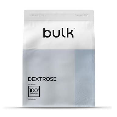 Bulk Destrosio, Carboidrati in polvere, D-Glucosio, 2.5kg, 100 porzioni