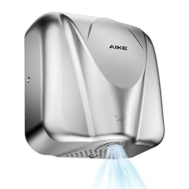 AIKE AK2812 Asciugamani Elettrico Bagno Professionale, Tempo di Asciugatura ad Alta velocità di 7 Secondi, Asciugatura Elettrica Ecologica di Energia Adatta a Grandi Centri Commerciali