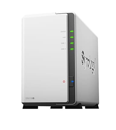 Synology, contenitore NAS, DS218J, 2 Bay, Desktop WD Red 4TB