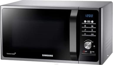 Samsung MG23F301TCS Forno Microonde Grill, 23 Litri, 800 W, Grill 1200 W, Healthy Cooking, Argento