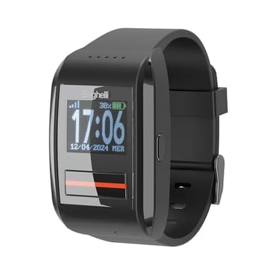 Beghelli - Orologio Salvalavita Anziani, Dispositivo Telesoccorso GSM, Chiamate Rapide di Soccorso Fino a 9 Numeri, Nano SIM CARD, GPS, Sensore di Caduta, Resistente Acqua e Polvere