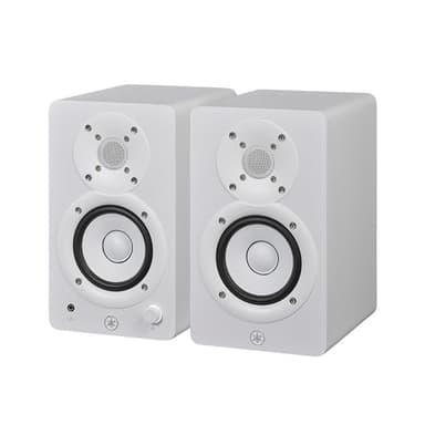 Yamaha HS3 Studio Monitor – Casse Attive, Coppia di Monitor da Studio a 2 vie, Bass-Reflex 3.5" 52W, Alta Qualità, Controllo Avanzato del Suono, per Produzione Musicale e Montaggio Video - Bianco