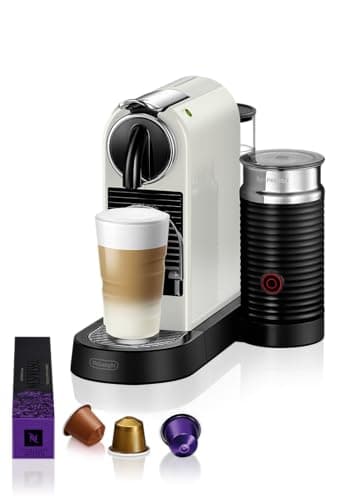 Nespresso Citiz & Milk con Aeroccino EN267.WAE, Macchina da caffè di De'Longhi, Sistema Capsule Nespresso, Serbatoio acqua 1L, colore White