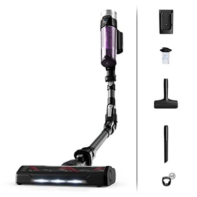 Rowenta X-Force 9.60 Allergy Aspirapolvere Senza Fili, Tecnologia Flex, Autonomia di 45 minuti, Kit Allergia, 100 AirWatt, Viola, RH2038