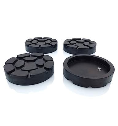 TYGERIX® 4x Tamponi a Cuffia Ponte Sollevatore a Colonne da 125 mm | Prodotto Italiano | Perfetta Aderenza | Ottimo Grip | Anti Vibrazioni | Per Ponti Sollevatori a Bracci Ravaglioli Sirio e altri