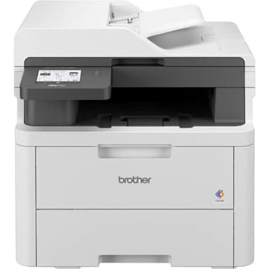 Brother MFCL3740CDWE Multifunzione LED a Colori 4 in 1, Ecopro ready, 18 ppm, Stampa fronte/retro automatica fino a 7 pagine al minuto, Gigabit ethernet, WiFi a 5 GHz e USB, Vassoio carta da 250 fogli