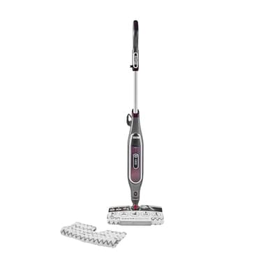 Shark Automatic Klik n' Flip Steam Mop, Scopa a Vapore Intelligente, Cavo 6 m, 2 Panni Lavabili, Serbatoio Capacità di 375 ml, Riscaldamento in 30 Secondi, Bordeaux/Grigio, S6003EU