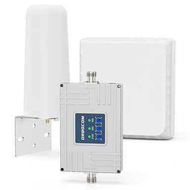 ORBOCOM Ripetitore Segnale Cellulare Banda 20/8/7 Ripetitore 4G 3G Supporta Wind Tre TIM Vodafone e Iliad, ecc Amplificatore Segnale Cellulare Per la Casa Ufficio Ripetitore GSM con Antenna Omni