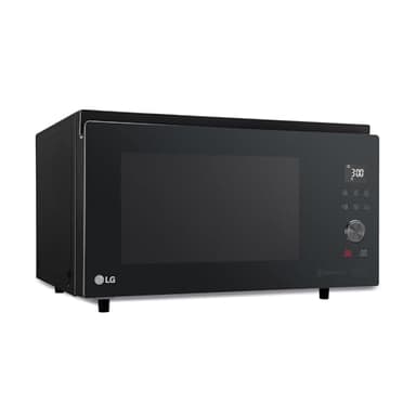 LG MJ3965BPS Forno Microonde Smart Inverter Combinato e Ventilato con Doppio Grill, 39 Litri, 1350 W, Programmi Automatici, 5 Livelli di Potenza, Piatto Microonde Crispy Incluso - Nero Fumè