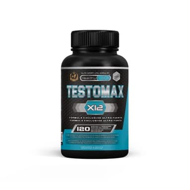 Healthy Fusion Testomax | Testosterone Booster | Maca, Ashwagandha, Taurine e Tribulus, Ginseng | Potenziatore sessuale | Aumenta la massa muscolare | L'energia e le rendimento sportive | 120 capsule
