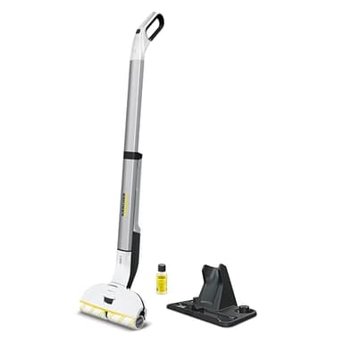 Kärcher EWM 2 lavapavimenti a batteria con 2 rulli rotanti in microfibra, leggera e senza filo, autonomia della batteria: circa 20 minuti, prestazioni area per ogni carica della batteria: 60 m²