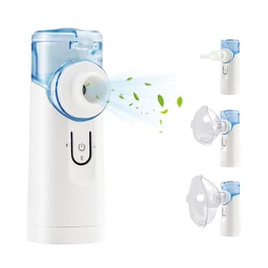 Aerosol Portatile Silenzioso, Ricaricabile Macchina Aerosol per Adulti e Bambini, Goditi un Viaggio di Salute e Respirazione Tranquilla
