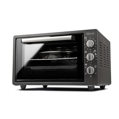 Girmi FE37 Grancotto Forno Elettrico Ventilato, 1500 W, 300°C, 37 Litri, Griglia Inox, Timer 90 minuti, Termostato regolabile, Funzione di cottura, Base, Grill, Combinata, Accessori inclusi