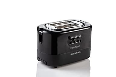 Ariete 159 Toastime - Tostapane con Pinze per 2 fette di pane - 9 Gradi di Doratura - 700 Watt - Nero