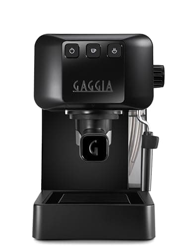 Gaggia EG2109 BLACK Macchina Manuale da Caffè Espresso, Macinato o Cialde, Sistema POD per Espressi Cremosi Con Cialde, Pre-Infusione Automatica, Nuovo Modello 2023, 100% Made in Italy