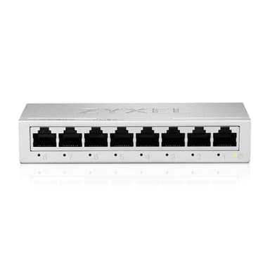 Zyxel Switch a 8 Porte Gigabit Non Gestito | Ethernet Splitter | Montaggio a Parete o da Tavolo [GS-108B v5]