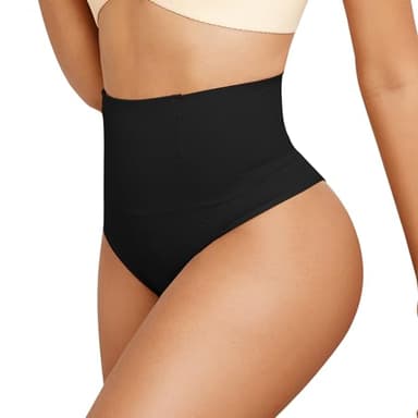 Waxden Perizoma Modellante Pancia Piatta Donna Guaina Contenitiva Modellante Vita Alta Mutande Contenitive Intimo Thong Shapewear Slip Invisibile Tanga Senza Cuciture Body Shaper