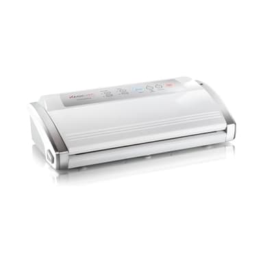 Magic Vac, Dinamika, Macchina Sottovuoto Alimenti Multifunzione Professionale, per Sacchetti Sottovuoto, Contenitori e Marinatura, con Kit Sottovuoto Alimenti, Brevettata, Silver White